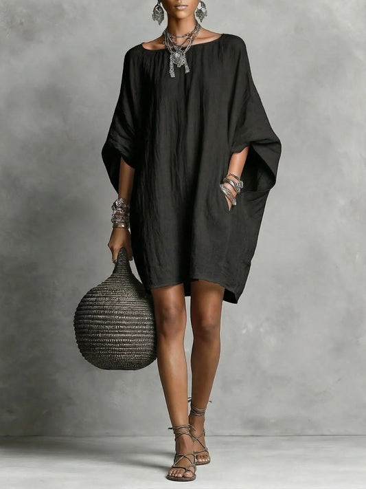 Hot Sale❤️ Casual cotton and linen dress