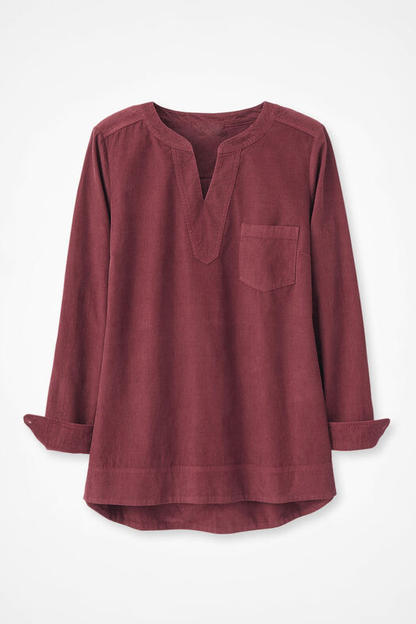 Corduroy Popover Top