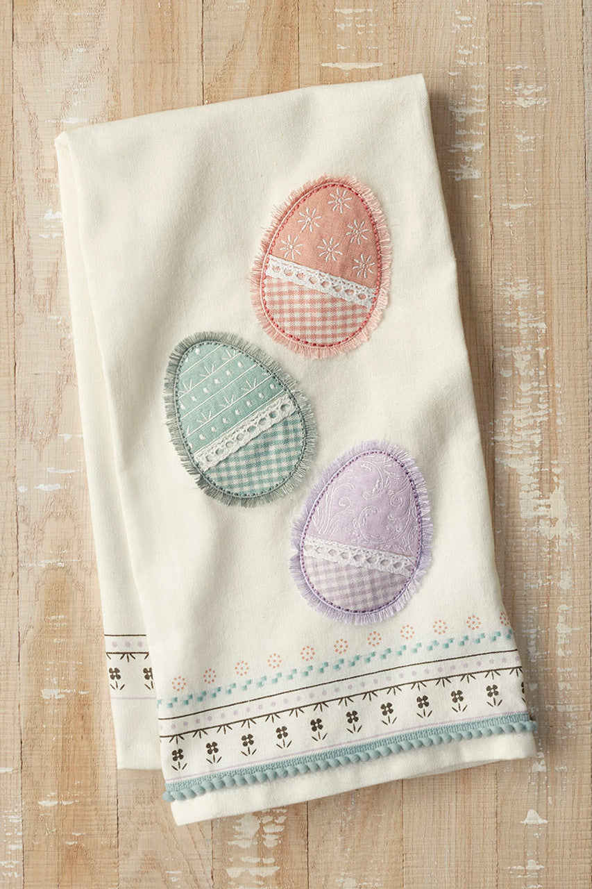 Embroidered Spring Tea Towels