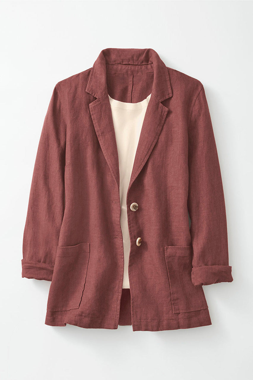 Linen Boyfriend Jacket