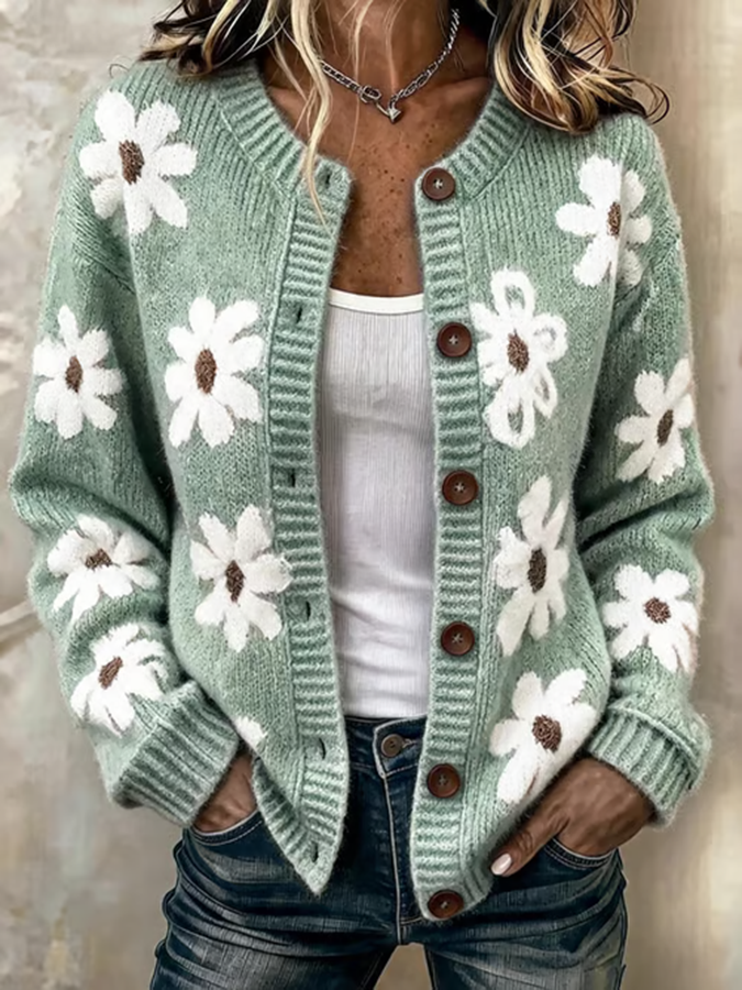 Women's Casual Knitted Cardigan Top