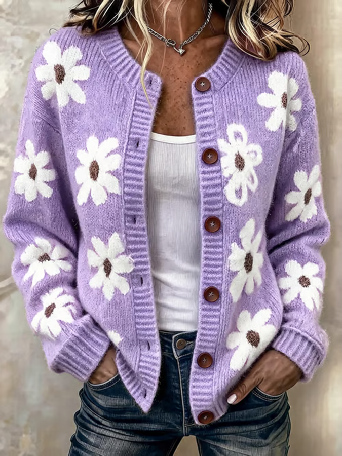 Women's Casual Knitted Cardigan Top