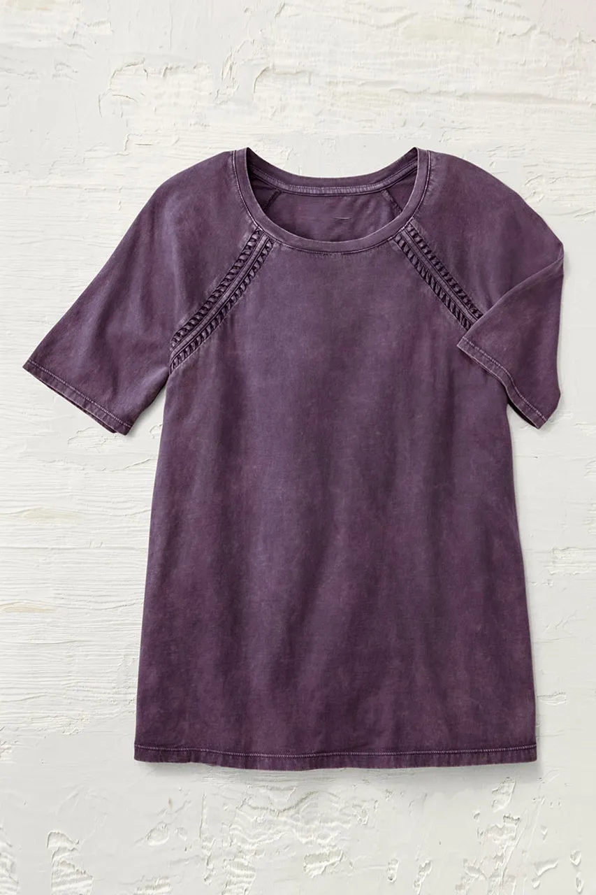 Vintage-Wash Raglan Tee