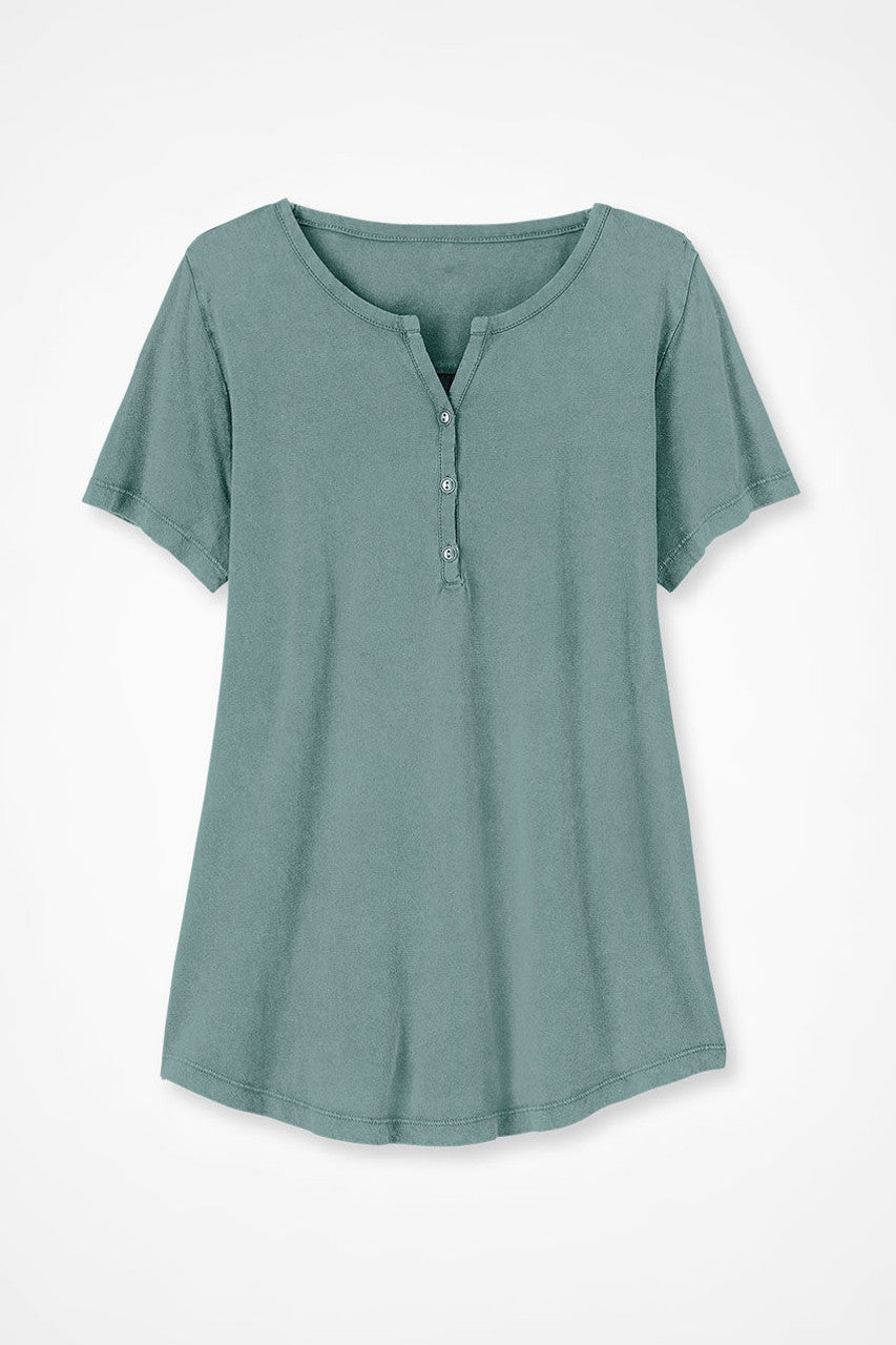 Vintage-Washed Henley
