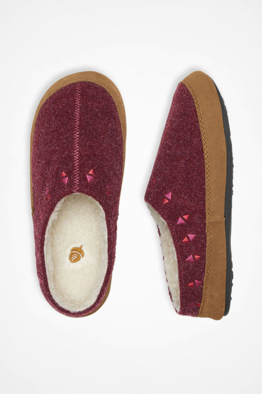 Geo Embroidered Hoodback Slippers by Ac