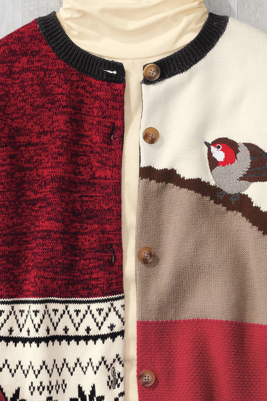 Wintersong Patchwork Cardigan