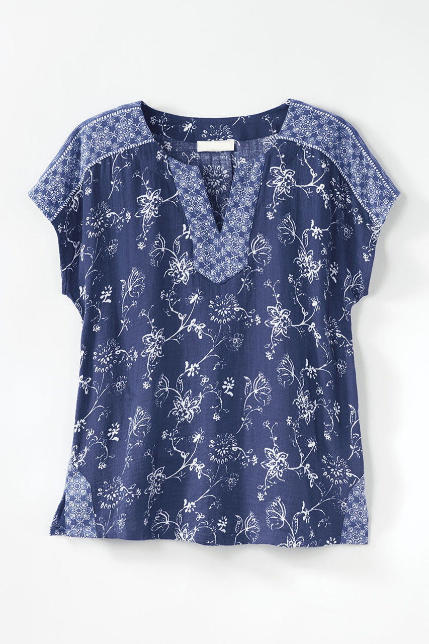 Indigo Borders Top