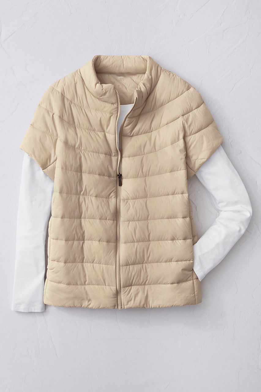 Cap-Sleeve Puffer Vest