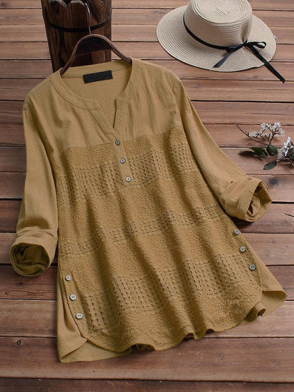 Casual Solid Color Long Sleeve Shirt