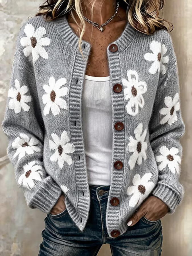 Women's Casual Knitted Cardigan Top