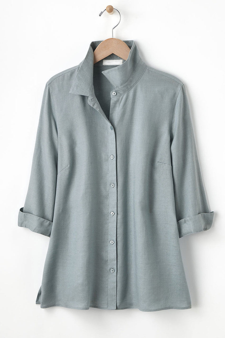 Easy-Care Linen Big Shirt