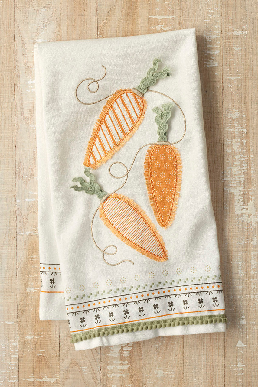 Embroidered Spring Tea Towels