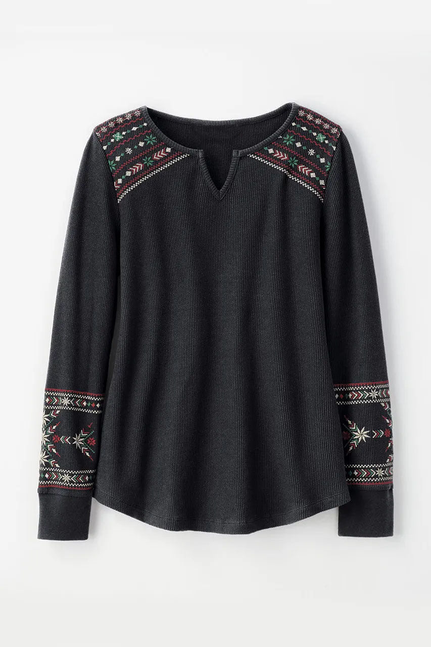 Wintertide Waffle Tee