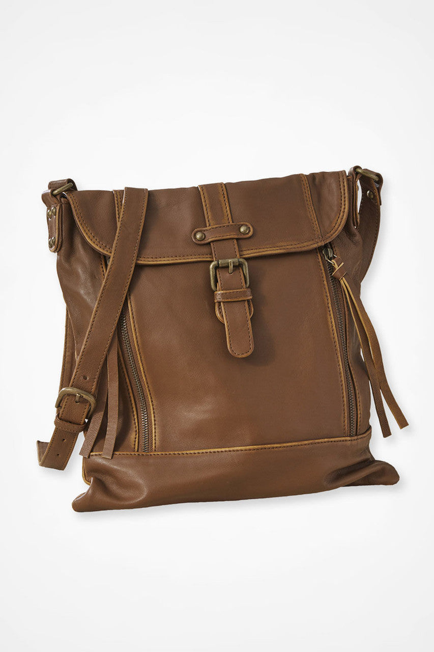 Well Traveled Leather Messenger Bag