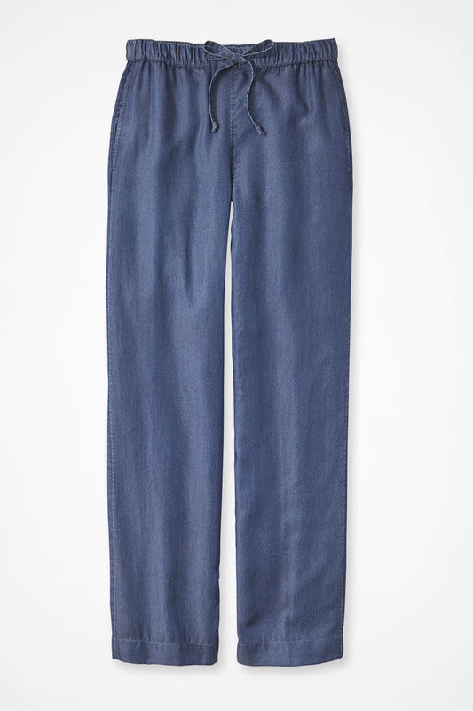 Wide-Leg Cotton/TC Pants
