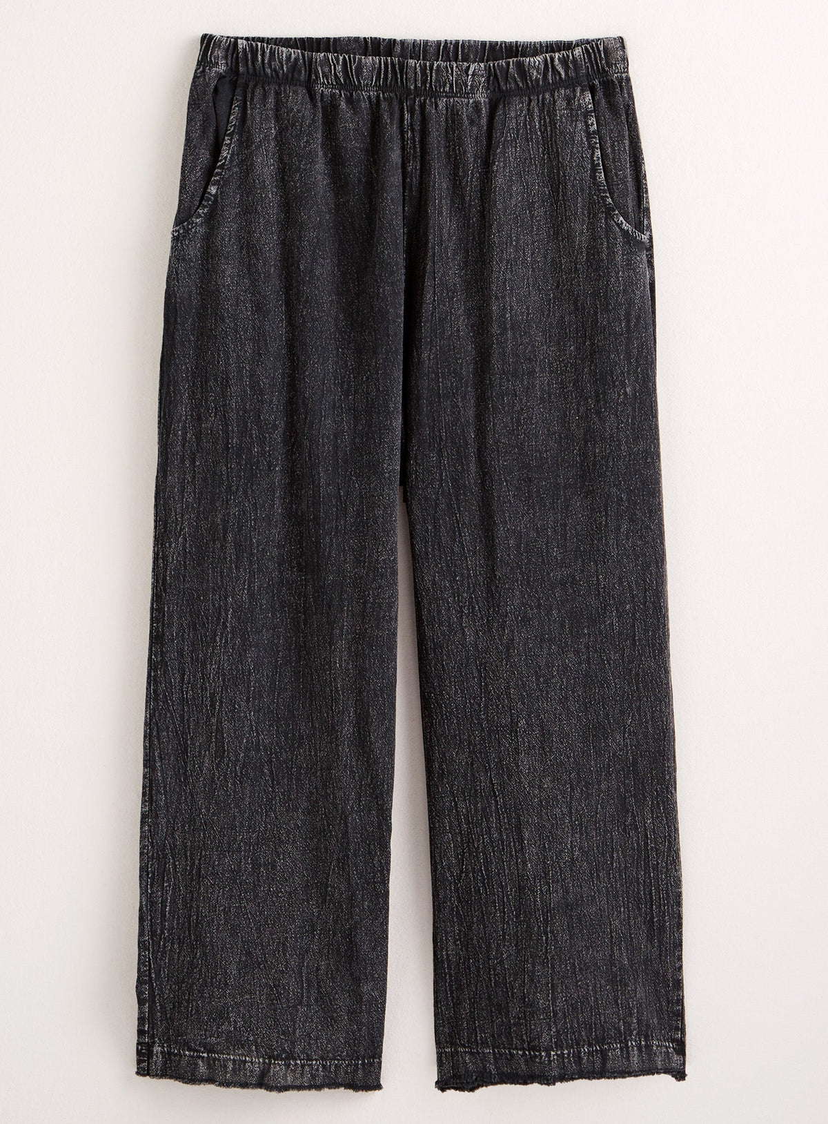 Cotton Gauze Capri Pants