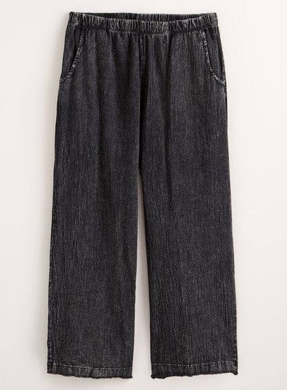 Cotton Gauze Capri Pants