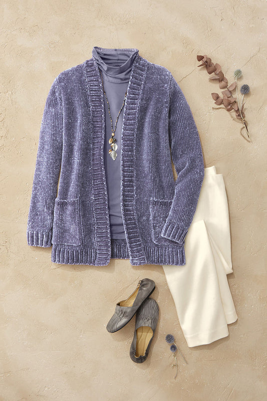 Lustre Chenille Cardigan