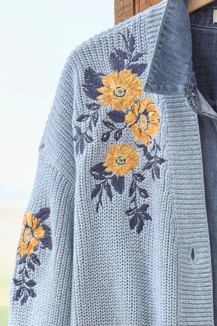 Sunlit Petals Cardigan