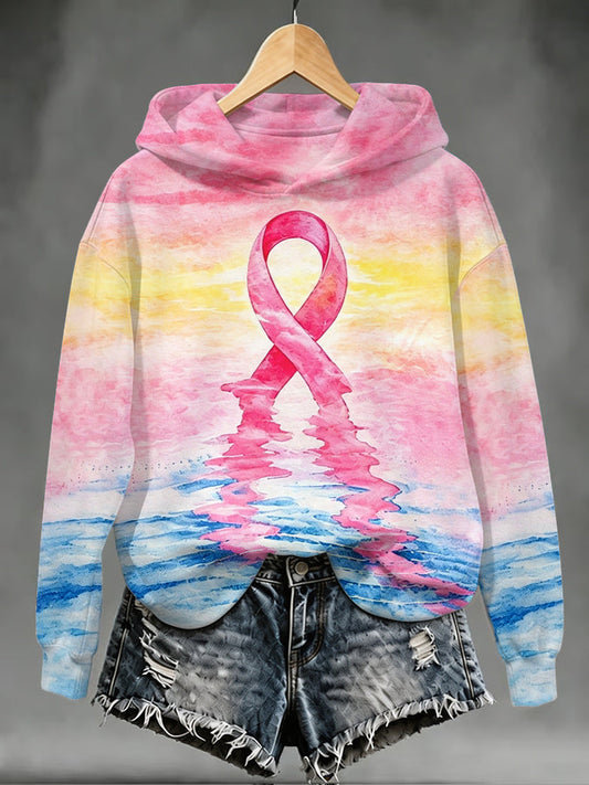 Women'S Breast Cancer Regular Sweatshirt