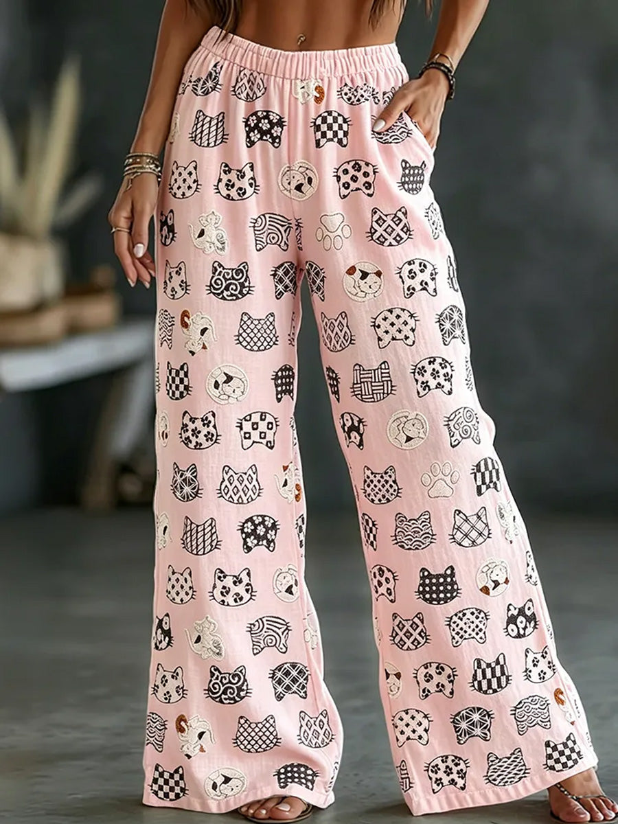Women's  Casual Print  Palazzo Pants