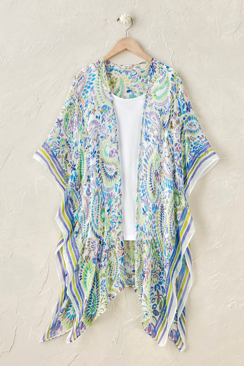 Painterly Paisley Topper