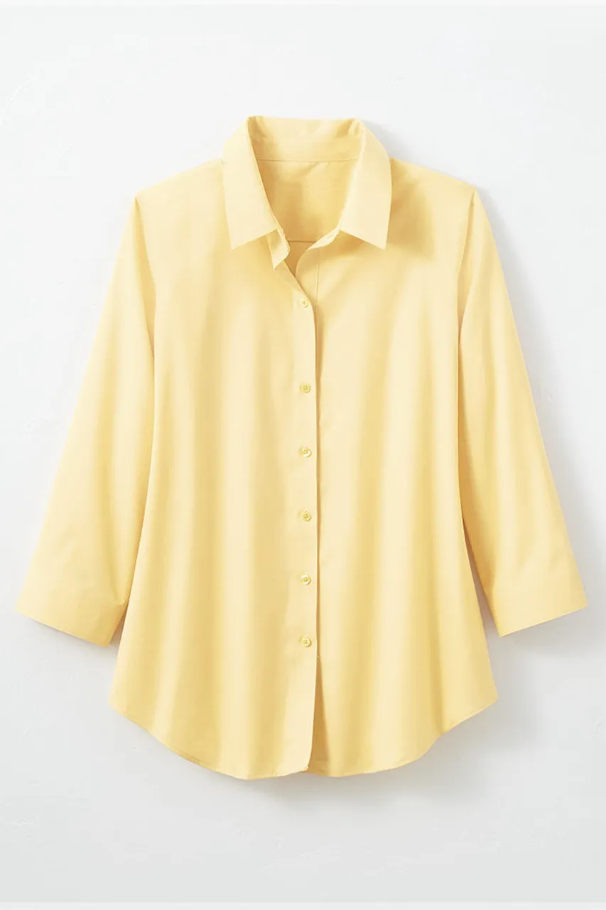 No-Iron 3/4-Sleeve Shirt