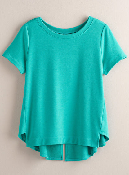 Swingy Slit-back Tee