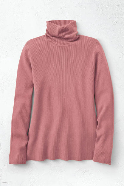 Ribbed Turtleneck Sweater