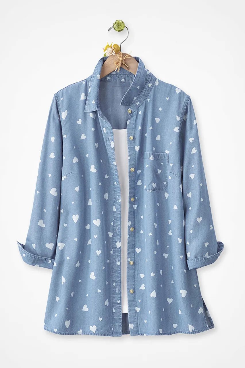 Scattered Hearts  Big Shirt