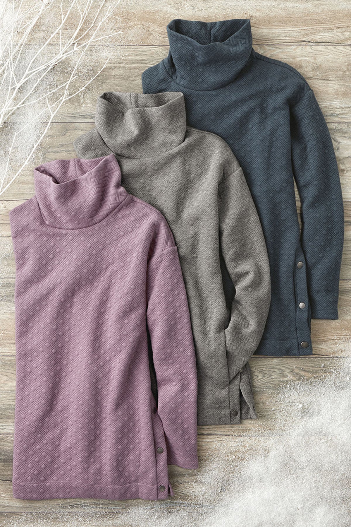 Textured Jacquard Tunic