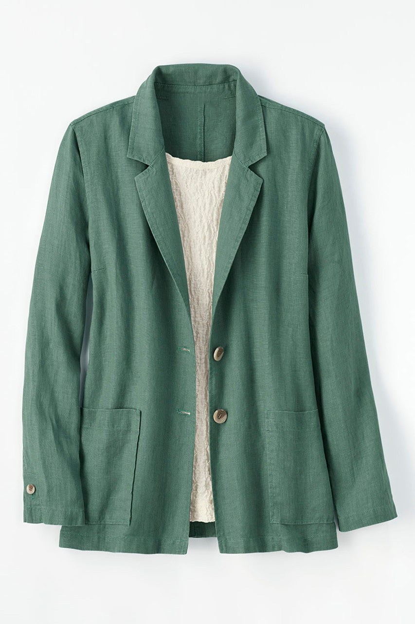 Linen Boyfriend Jacket