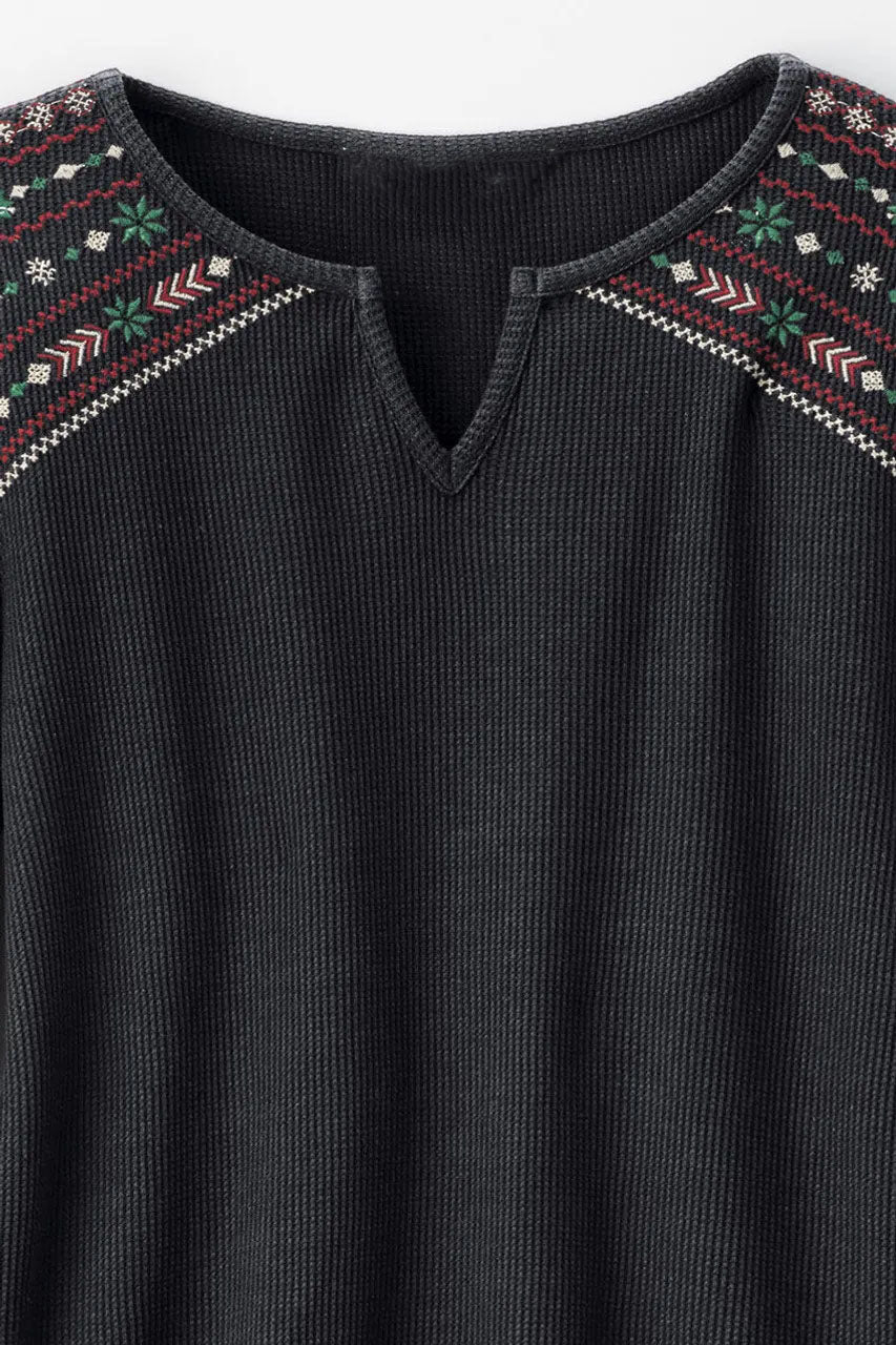 Wintertide Waffle Tee