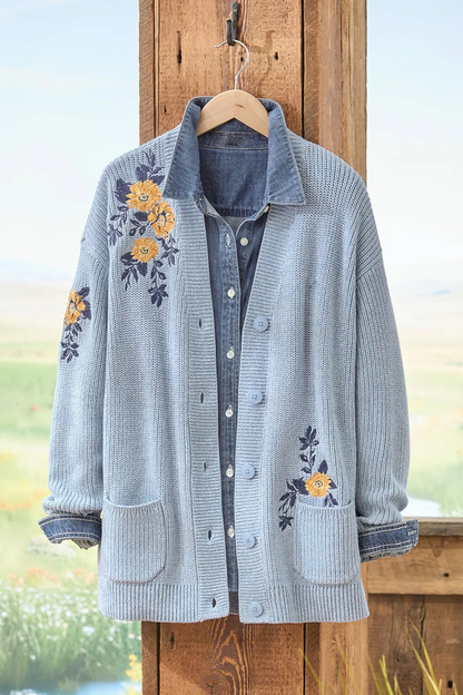 Sunlit Petals Cardigan