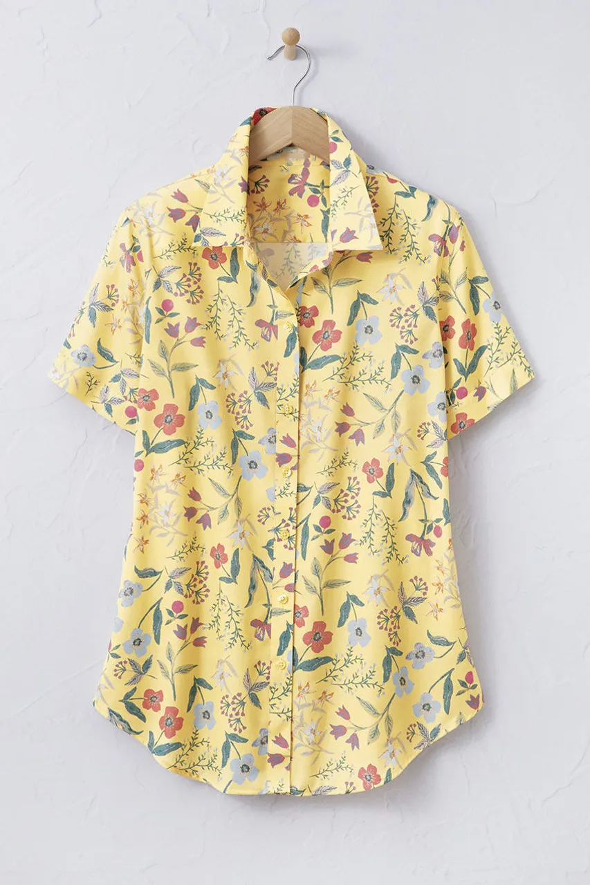 Morning Glory Stain Stop No-Iron Shirt