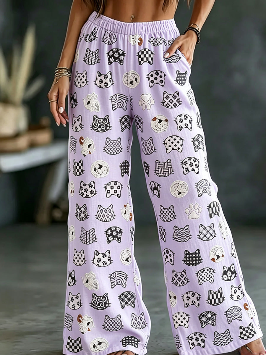 Women's  Casual Print  Palazzo Pants