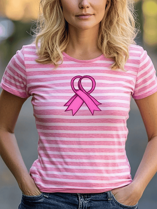 Women's Breast Cancer Awareness Month Pink Art Print T-Shirt