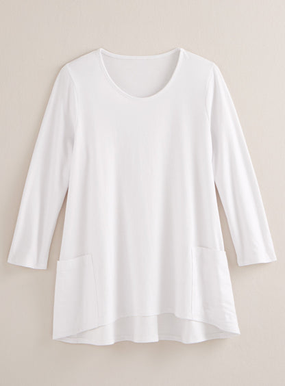 Beyond Basic Trapeze Top - 3/4 Sleeve