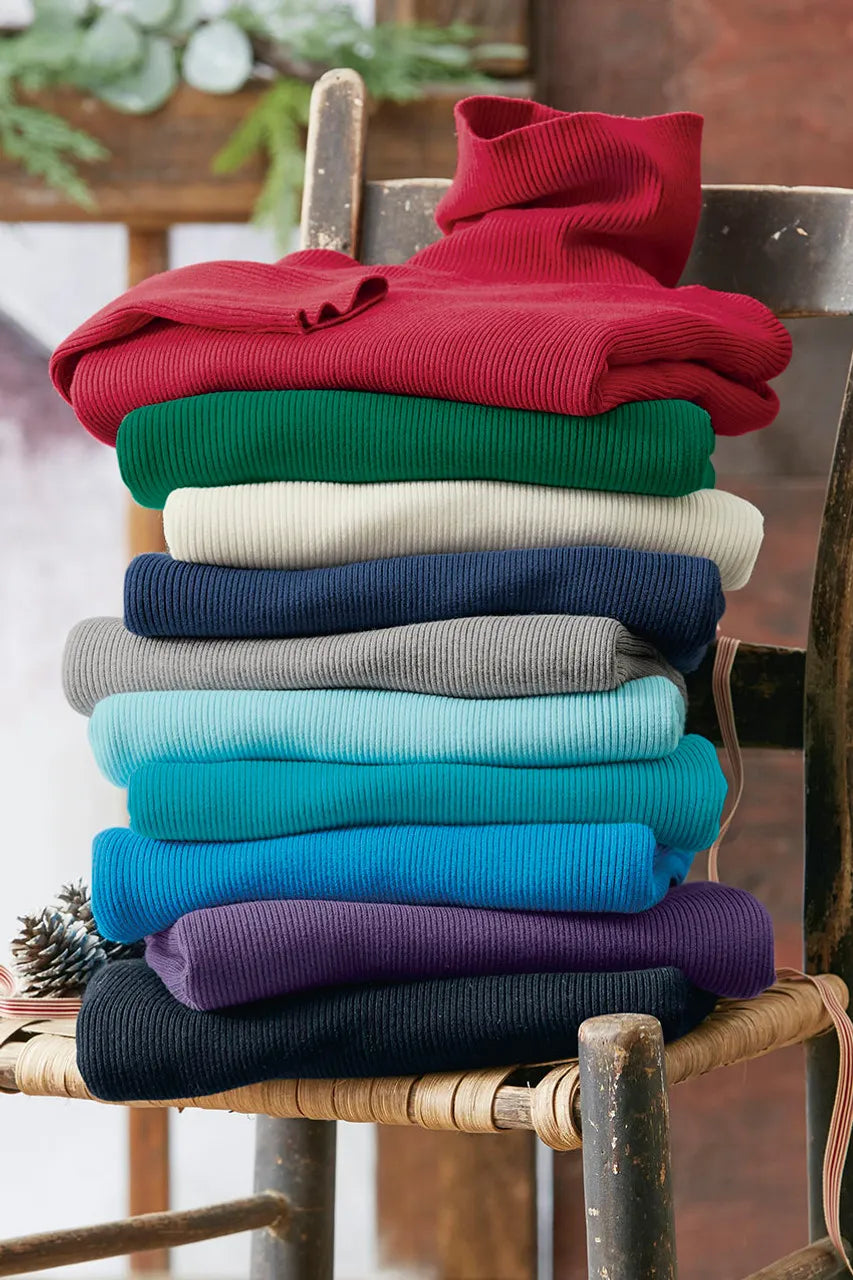 Ribbed Turtleneck Sweater