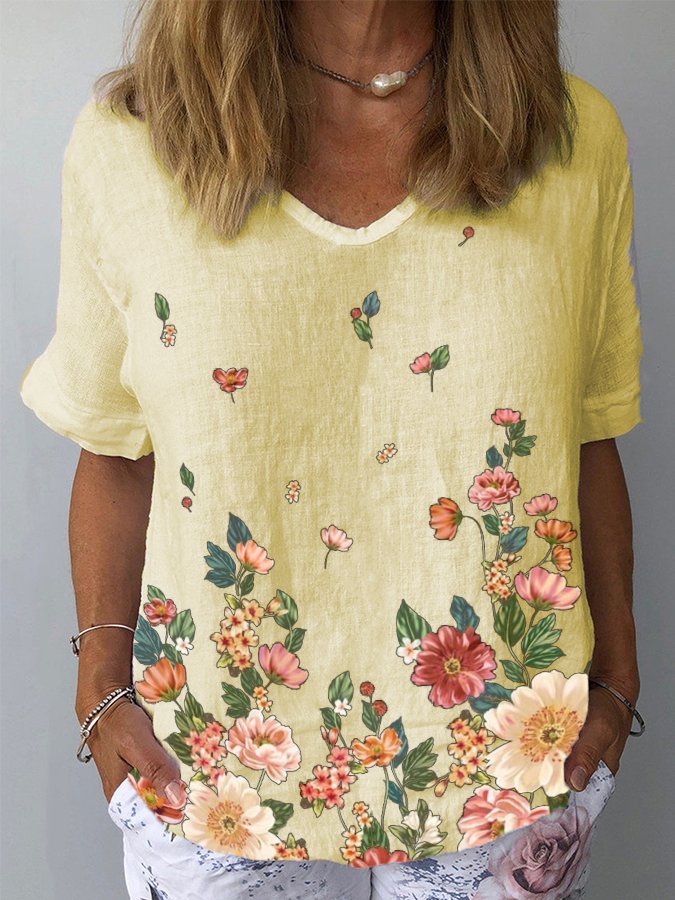 Women's Floral Print T-Shirt