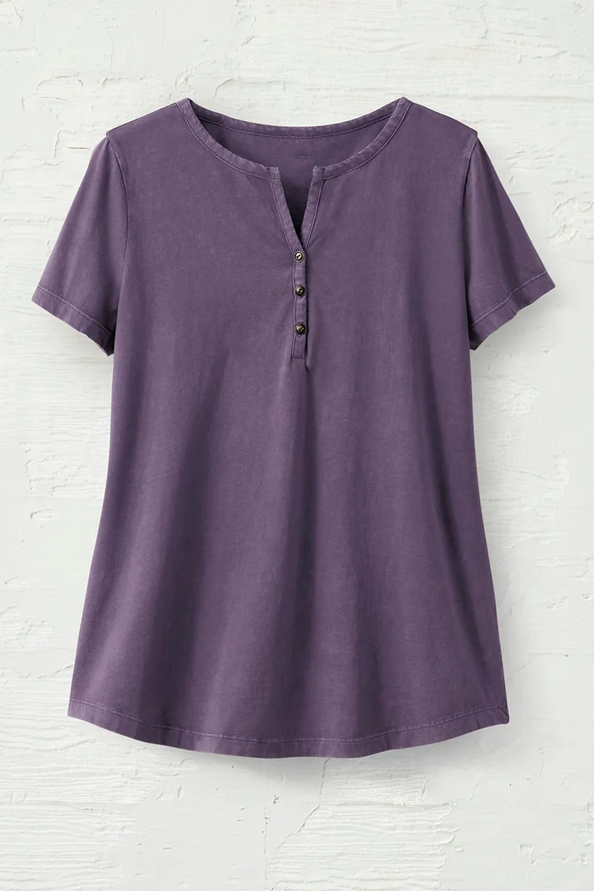Vintage-Washed Henley