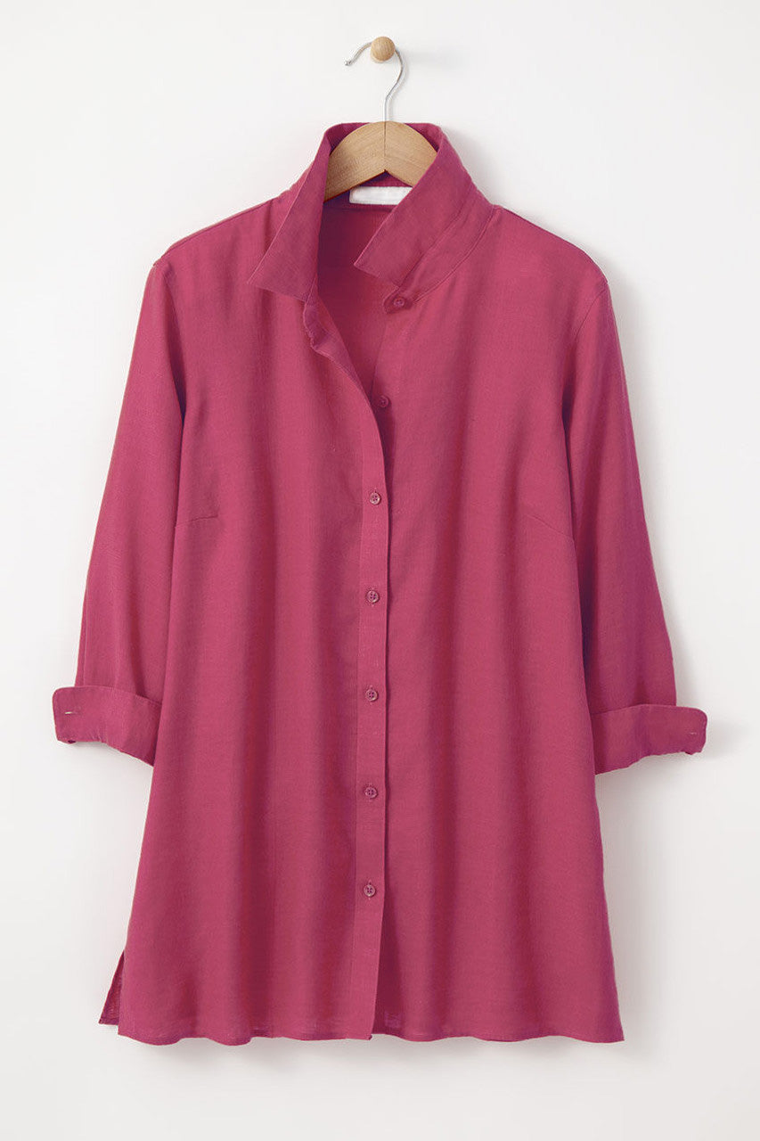 Easy-Care Linen Big Shirt