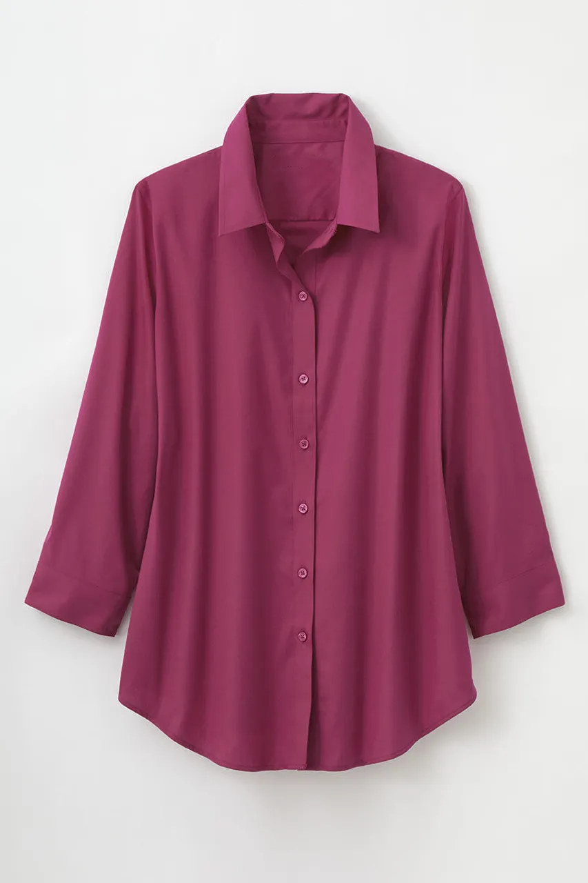 No-Iron 3/4-Sleeve Shirt