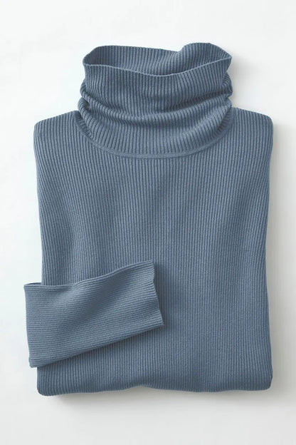 Ribbed Turtleneck Sweater
