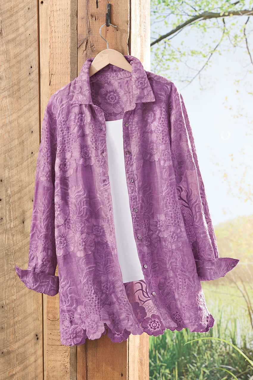 Lace Impressions Vintage-Wash Tunic