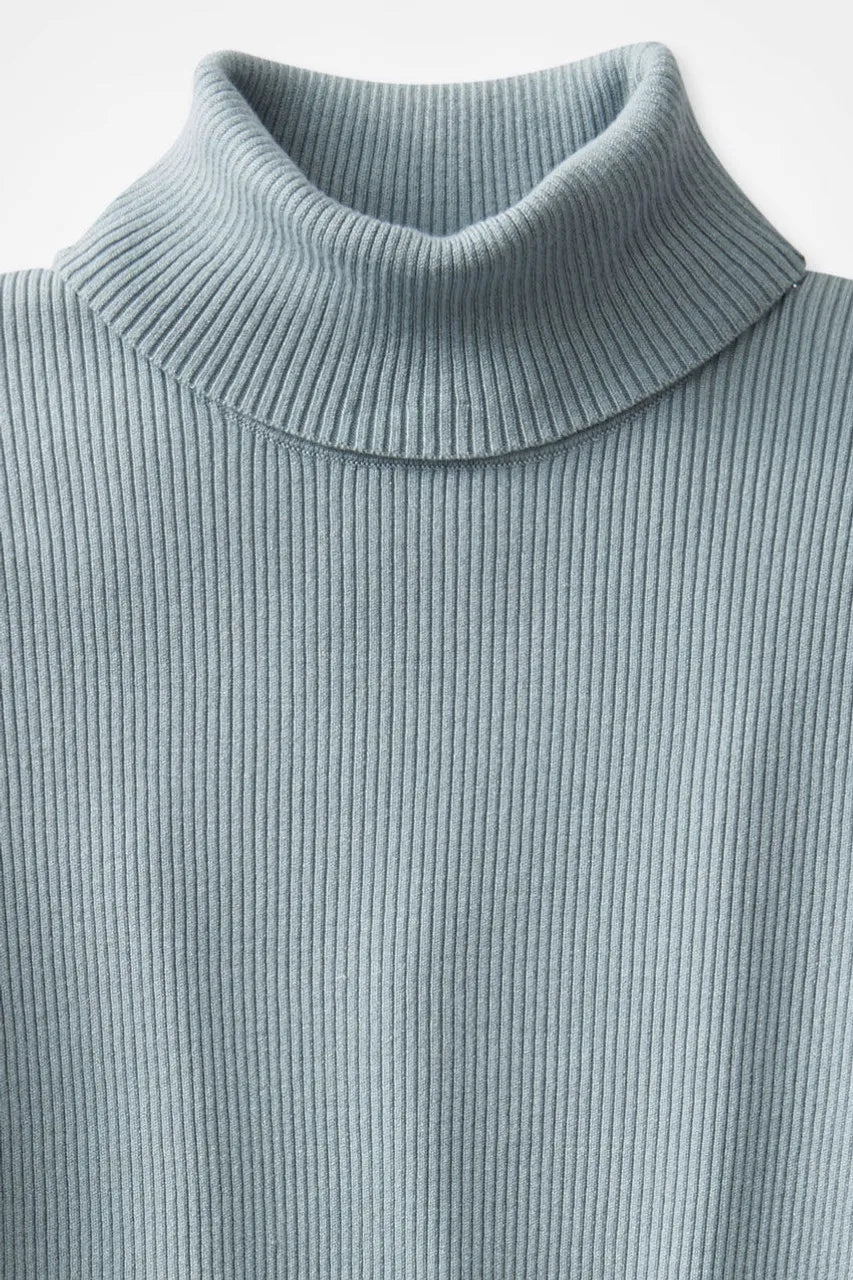 Ribbed Turtleneck Sweater