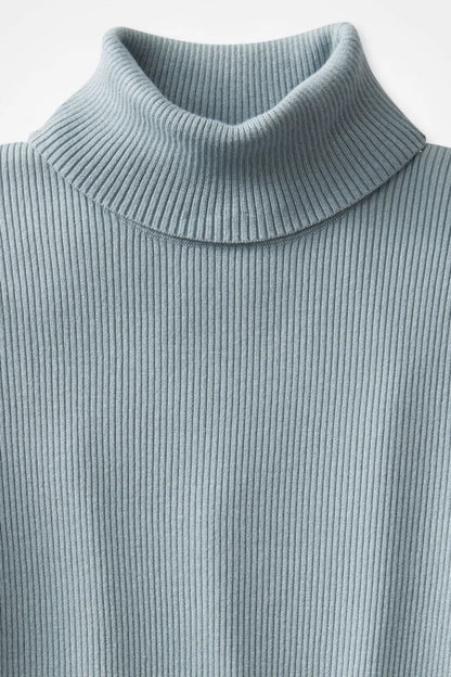 Ribbed Turtleneck Sweater