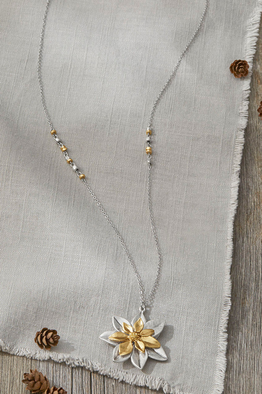 Poinsettia Pendant Necklace