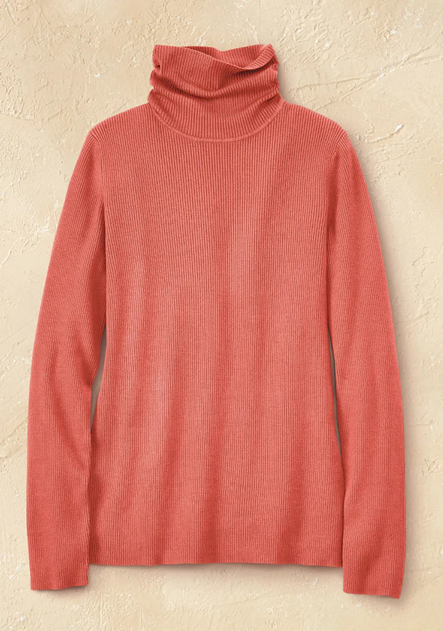 Ribbed Turtleneck Sweater