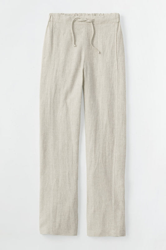 Cross Dye Linen Ankle Pants